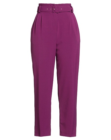 KAOS Casual trouser Plum 68% Polyester, 28% Viscose, 4% Elastane