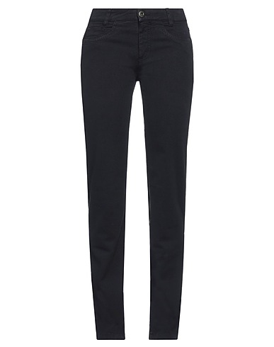 BLUE LES COPAINS Casual trouser Black 98% Cotton, 2% Elastane