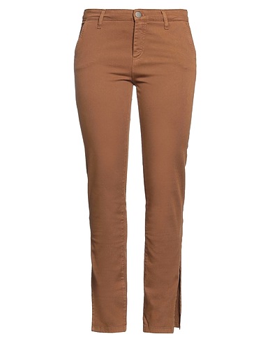 FEDERICA TOSI Pantalone Marrone 98% Cotone, 2% Elastan