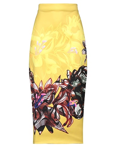 KIKA VARGAS Midi skirt Yellow 100% Polyester