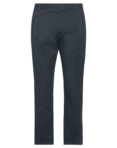 GREY DANIELE ALESSANDRINI Casual pants Navy 98% Cotton, 2% Elastane