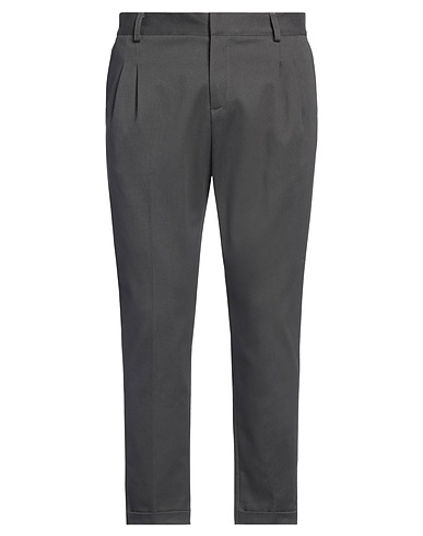GREY DANIELE ALESSANDRINI Casual trouser Lead 98% Cotton, 2% Elastane
