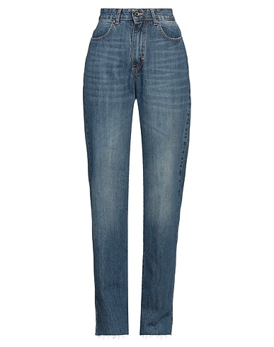 SOUVENIR Denim pants Blue 100% Cotton