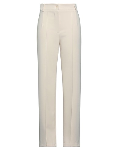 LE STREGHE Pantalone Panna 92% Poliestere, 8% Elastan