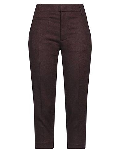 DONDUP Casual trouser Burgundy 34% Polyester, 33% Viscose, 32% Wool, 1% Elastane