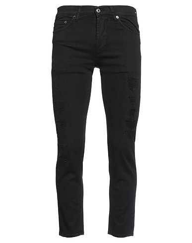 AGLINI 5-pocket Black 98% Cotton, 2% Elastane