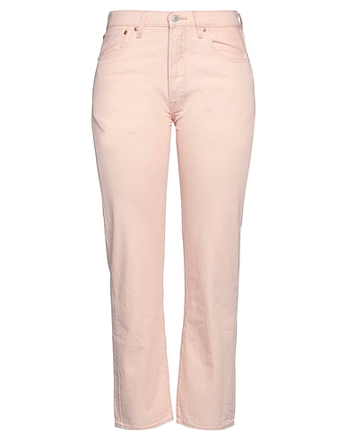 LEVI'S Denim trousers Light pink 100% Cotton
