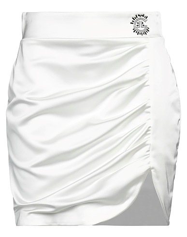 GAëLLE Paris Mini skirt White 97% Polyester, 3% Elastane
