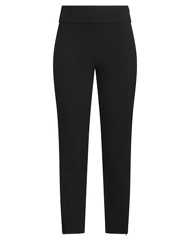 PESERICO Casual trouser Black 64% Polyester, 27% Viscose, 6% Cotton, 3% Elastane