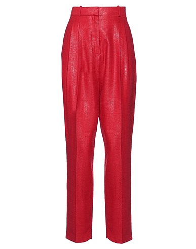 ELISABETTA FRANCHI Casual trouser Red 49% Viscose, 41% Wool, 10% Polyamide
