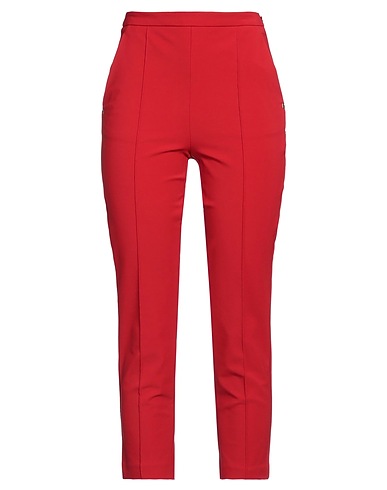 ELISABETTA FRANCHI Casual trouser 5 ESSENTIALS Brick red 84% Polyamide, 16% Elastane