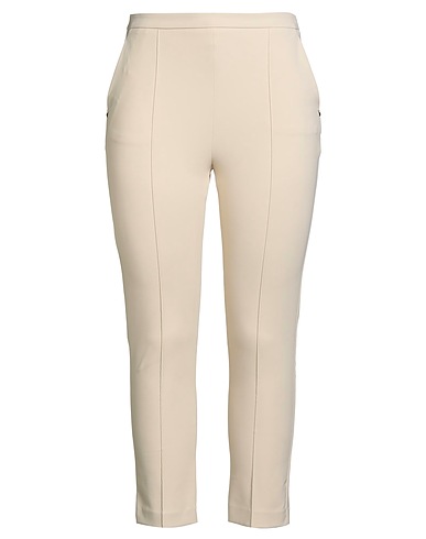 ELISABETTA FRANCHI Casual pants 5 ESSENTIALS Beige 84% Polyamide, 16% Elastane