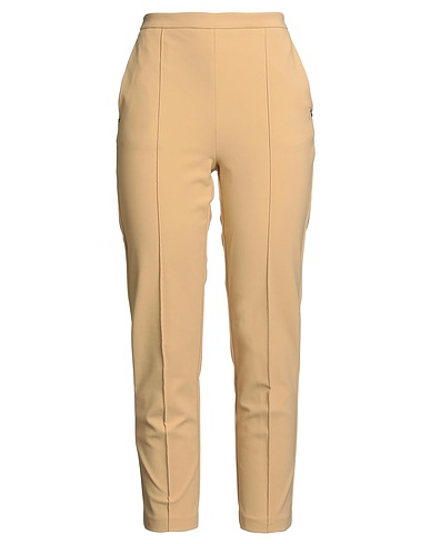 ELISABETTA FRANCHI Casual trouser 5 ESSENTIALS Camel 84% Polyamide, 16% Elastane