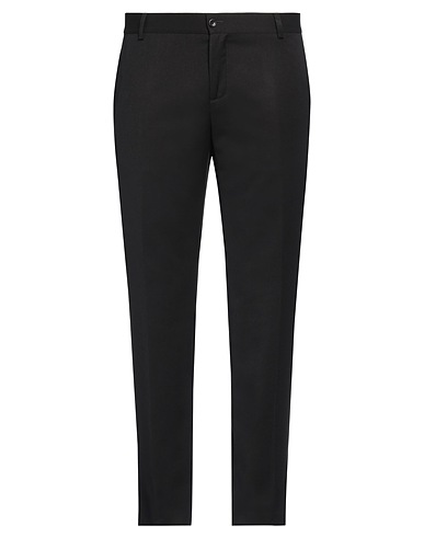 DANIELE ALESSANDRINI HOMME クラシックパンツ ブラック ポリエステル 70% / レーヨン 28% / ポリウレタン 2%