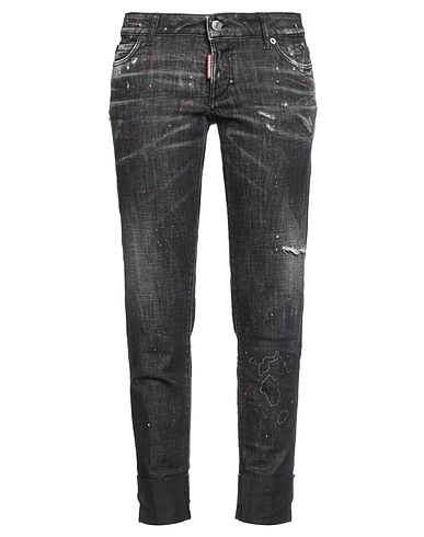DSQUARED2 Denim trousers Black 98% Cotton, 2% Elastane