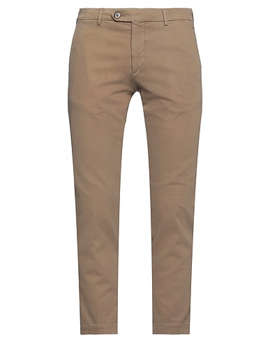 MICHAEL COAL Casual trouser Khaki 98% Cotton, 2% Elastane