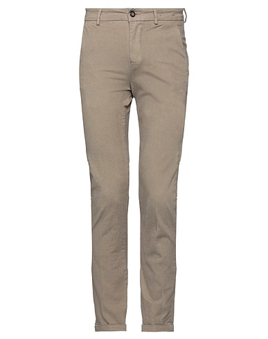 CAMOUFLAGE AR AND J. Casual trouser Khaki 98% Cotton, 2% Elastane