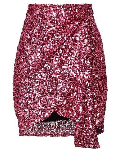 LE VOLIÈRE Mini skirt Magenta 97% Polyester, 3% Elastane