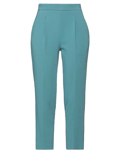 NORA BARTH Casual trouser Deep teal 64% Polyester, 22% Acetate, 14% Cotton