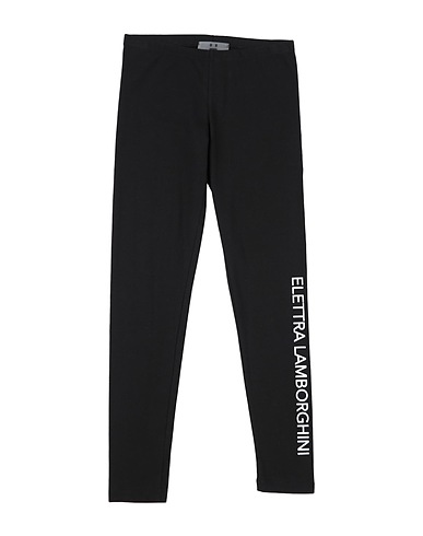 ELETTRA LAMBORGHINI Leggings Nero 95% Cotone, 5% Elastan