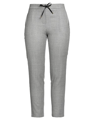 LORENA ANTONIAZZI Casual trouser Grey 98% Virgin Wool, 1% Polyamide, 1% Metallic fiber