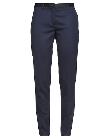 BRIAN DALES Casual trouser Midnight blue 54% Polyester, 44% Wool, 2% Elastane