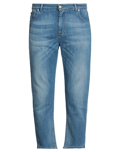 DW DENIM WORLD Denim pants Blue 64% Lyocell, 34% Cotton, 2% Elastane