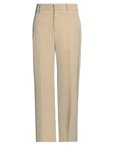 JACQUEMUS Casual trouser Beige 57% Viscose, 43% Silk