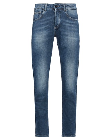 NO LAB Denim trousers Blue 98% Cotton, 2% Elastane