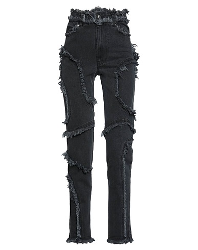 ECKHAUS LATTA Denim pants Charcoal 100% Cotton
