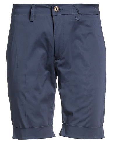 BULGARINI Shorts & Bermuda Navy blue 97% Cotton, 3% Elastane