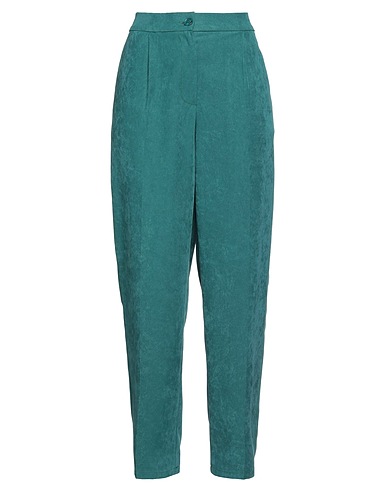 RINASCIMENTO Casual trouser Deep teal 97% Polyester, 3% Elastane