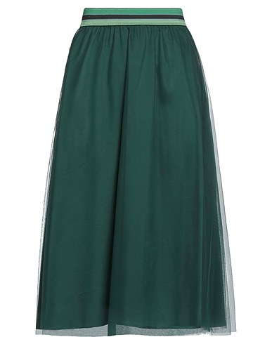 NIŪ Midi skirt Emerald green 100% Polyamide
