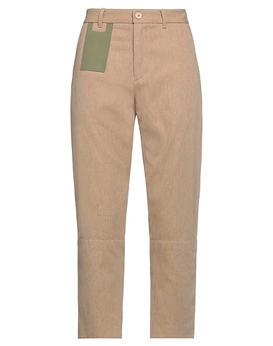 MYAR Casual pants Khaki 46% Virgin Wool, 38% Cotton, 8% Acrylic, 8% Polyester