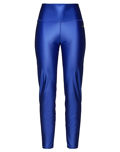 MSGM Leggings Bright blue 79% Polyamide, 21% Elastane