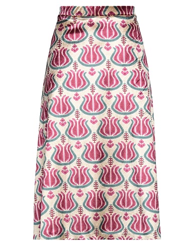 NIŪ Midi skirt Beige 100% Polyester