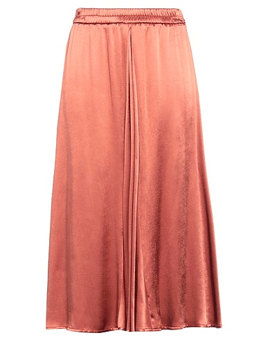 ALPHA STUDIO Midi skirt Rust 100% Viscose