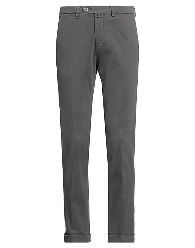B SETTECENTO Casual trouser Lead 98% Cotton, 2% Elastane