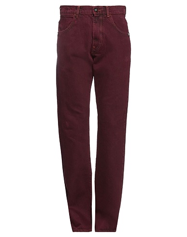 AMISH SUPPLIES Denim trousers Burgundy 100% Cotton