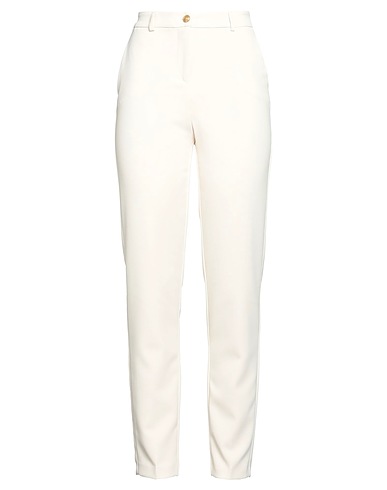 NENETTE Casual trouser Ivory 92% Polyester, 8% Elastane