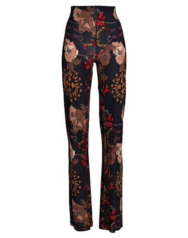 1-ONE Casual trouser Black 97% Viscose, 3% Elastane