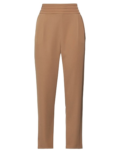 FRACOMINA Casual trouser Camel 95% Polyester, 5% Elastane
