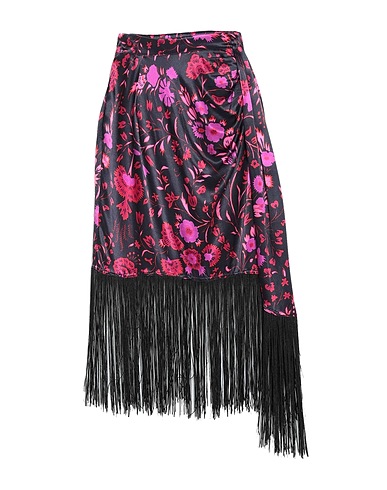 SABINA MUSÁYEV Midi skirt Black 55% Viscose, 45% Rayon