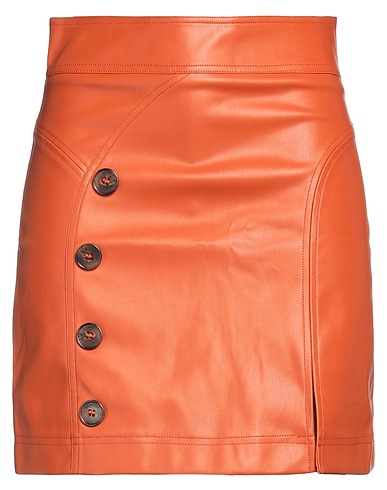 NENETTE Minirock Lederfarben 100% Polyester, Polyurethan