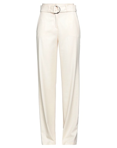 NENETTE Casual trouser Ivory 62% Polyester, 35% Viscose, 3% Elastane