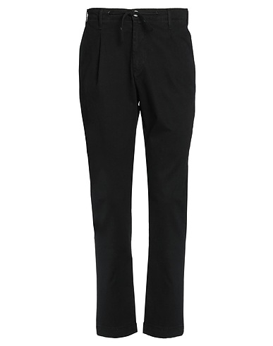PIIZONE Casual trouser Black 97% Cotton, 3% Elastane