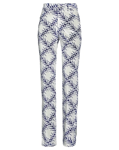 MAISIE WILEN Casual trouser Ivory 91% Polyester, 9% Polyurethane