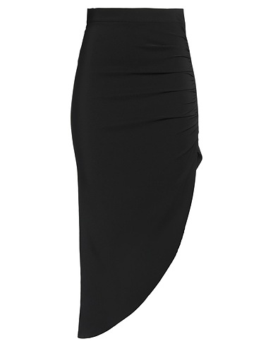 PINKO Long skirt Black 89% Polyester, 11% Elastane