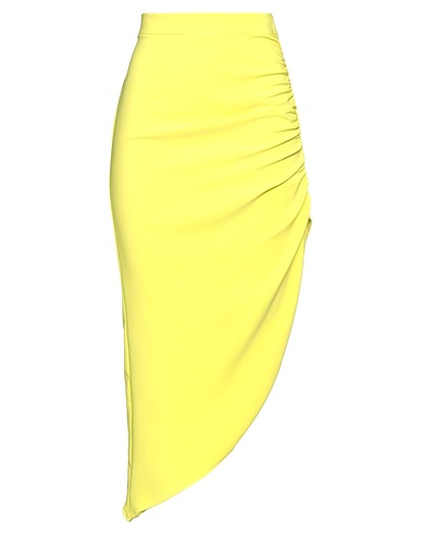 PINKO Gonna lunga Verde lime 89% Poliestere, 11% Elastan