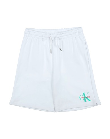 CALVIN KLEIN JEANS Shorts & Bermuda White 100% Cotton